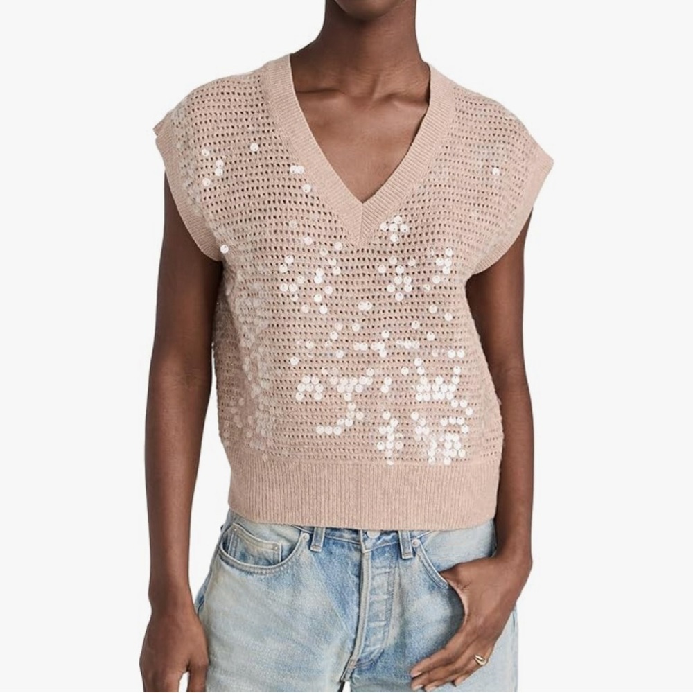 Madewell tan sweater vest